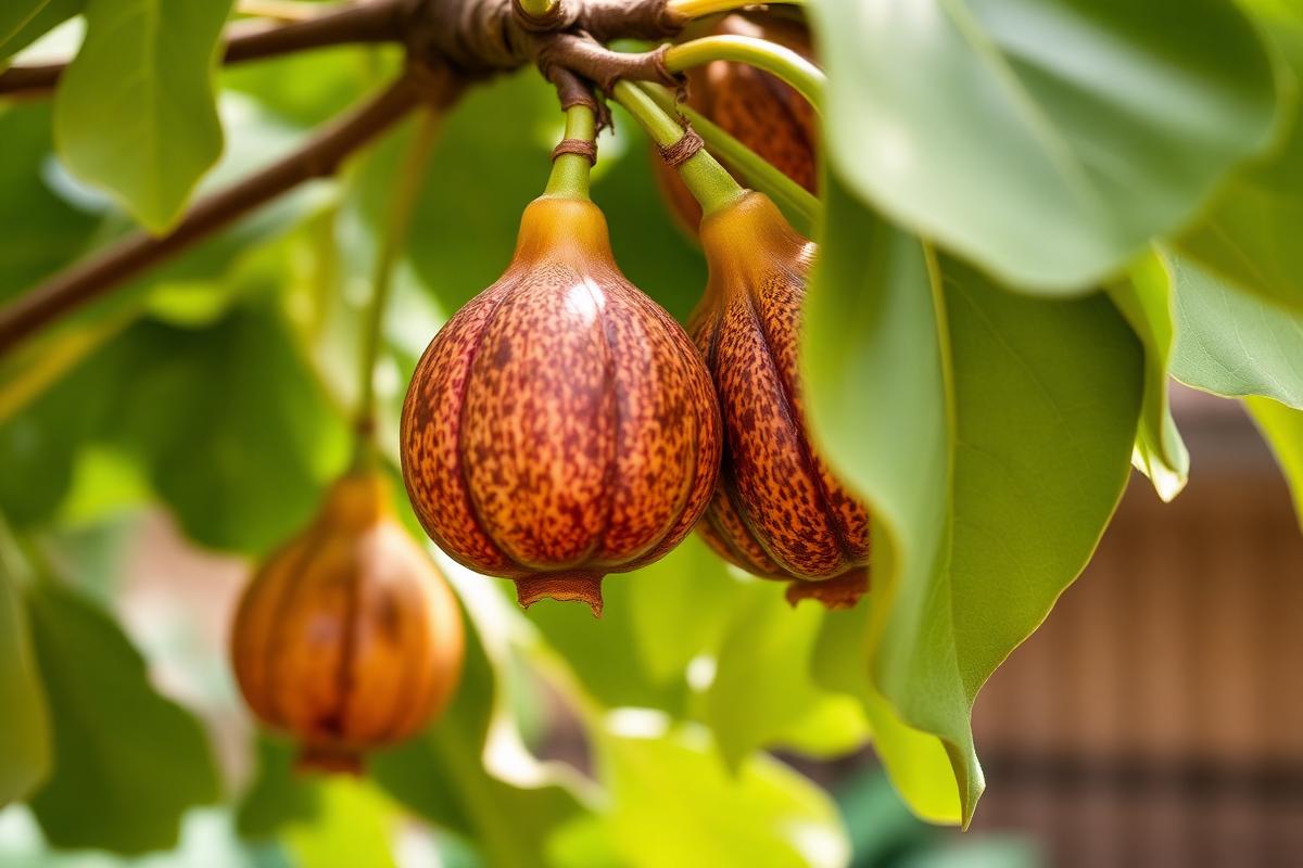 Ripening fruit on a backyard fruit tree
